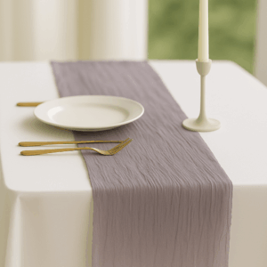 Lavender Cheesecloth Table Runner